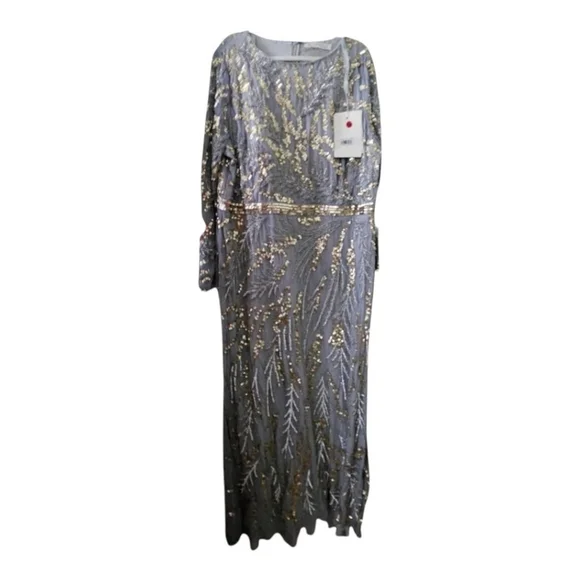 Mac Duggal Gown Size 22W Gray - Picture 4 of 9